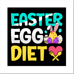 Easter Egg Diet Funny Easter T Shirt Design Posters and Art